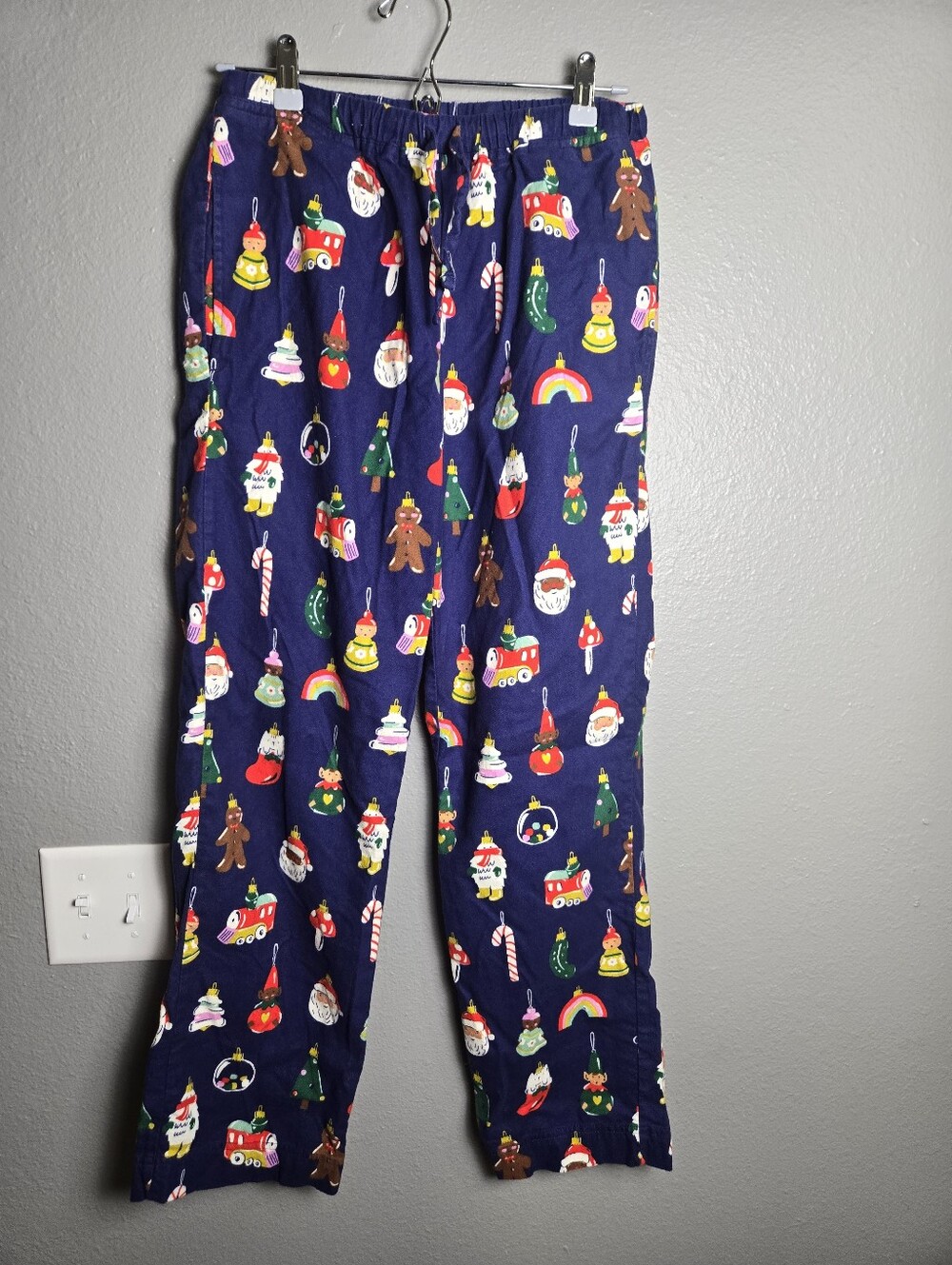 Hannah Anderson Heirloom Ordaments Christmas Print Fleece Pajama Size XS
